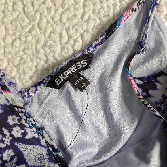 Express dress multicolor purple blue - Picture 2 of 3